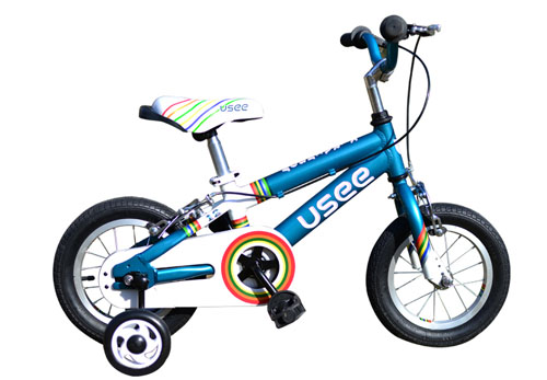 USEE優(yōu)適彩虹騎士鋁合金兒童自行車四色可選
