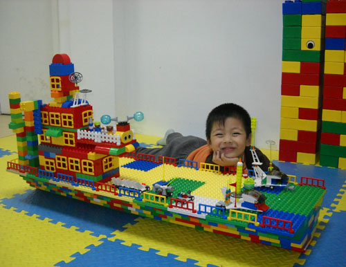 樂(lè)高輪船積木玩具