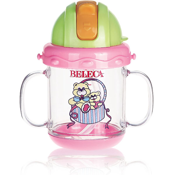 貝樂(lè)嘉兩只小熊可愛(ài)卡通學(xué)飲杯