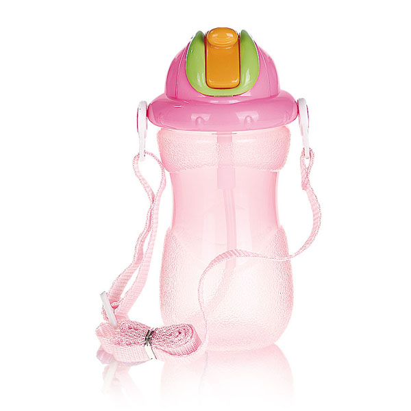 貝樂嘉粉色帶蓋yinge環(huán)保水壺