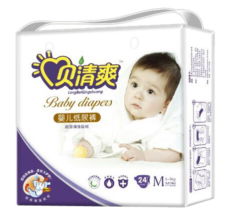 貝清爽超級薄yinge紙尿褲M24片