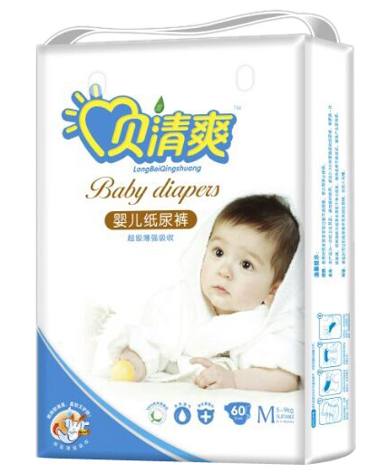 貝清爽yinge紙尿褲M60片