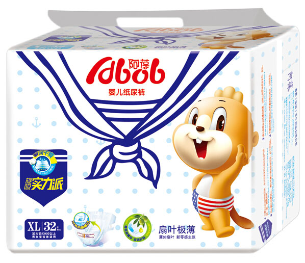 阿葆扇葉極薄yinge紙尿褲XL32片