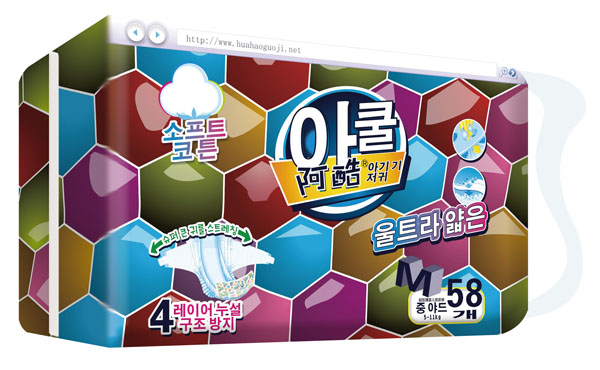 阿酷yinge紙尿褲M58片