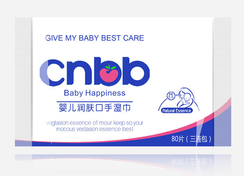 恰里寶貝yinge潤膚口手濕巾80片三連包