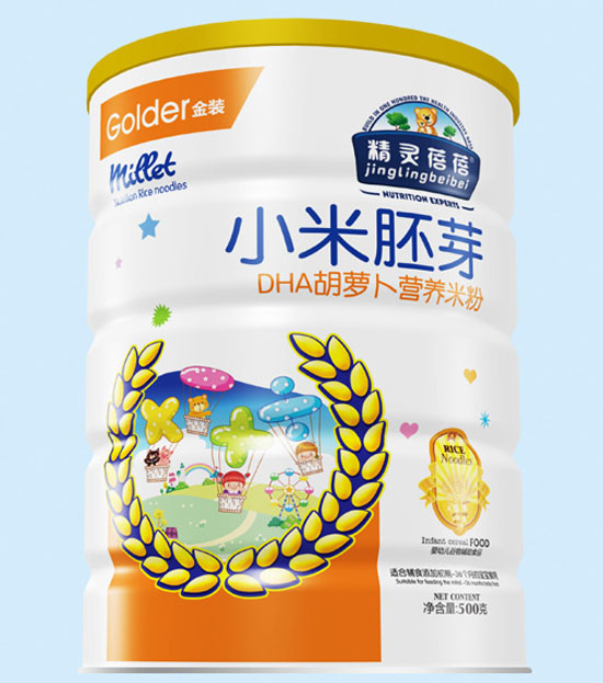 精靈蓓蓓DHA胡蘿卜小米胚芽營(yíng)養(yǎng)米粉