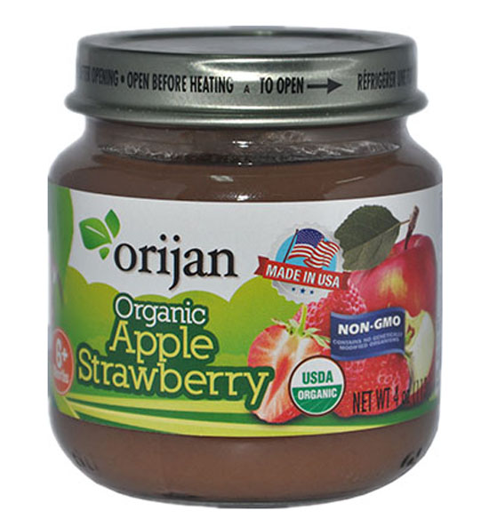 澳美森有機(jī)蘋果草莓泥