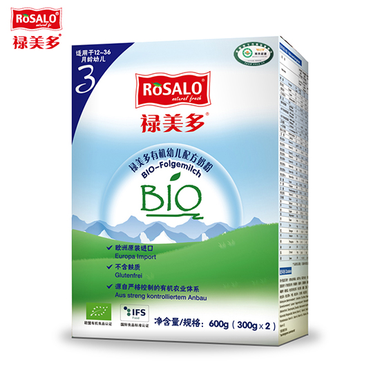祿美多有機(jī)yingye配方奶粉3段