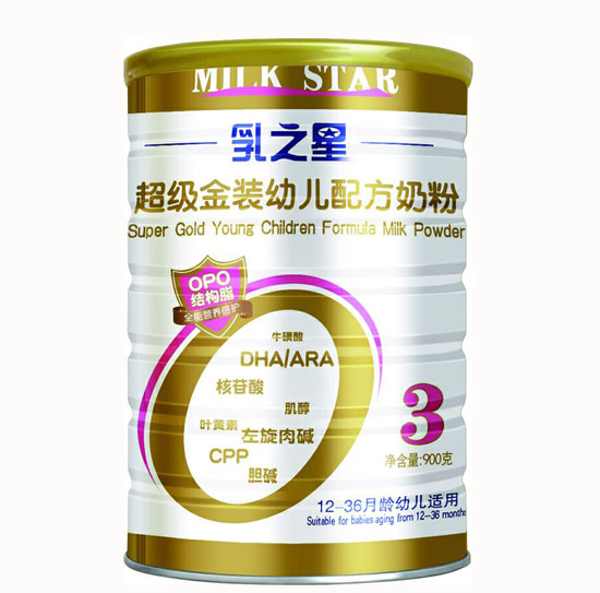 乳之星超級金裝yingye奶粉3段(聽裝)