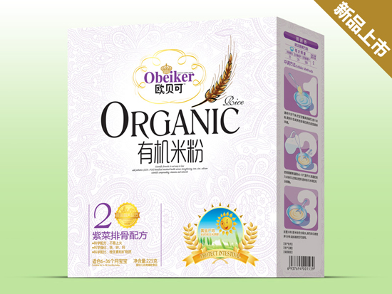 歐貝可紫菜排骨有機米粉盒裝