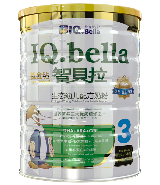 智貝拉超金鉆生態(tài)youe配方奶粉3段