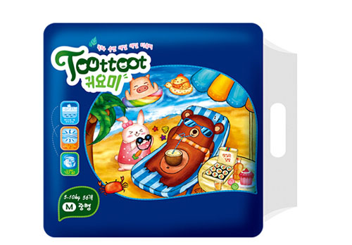 迪優(yōu)米超薄干爽yinge紙尿褲M碼56片裝