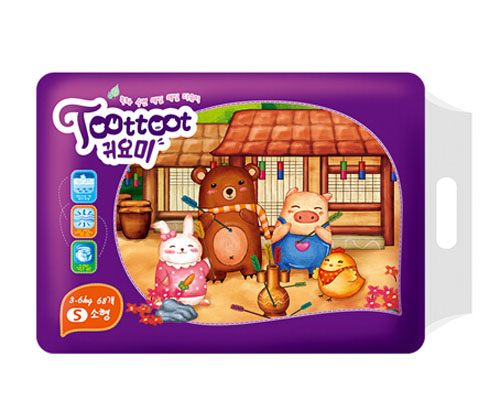 迪優(yōu)米超薄干爽yinge紙尿褲S碼68片裝