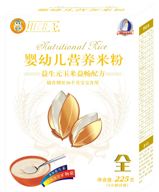 亞氏益生元玉米益暢yingye米粉盒裝