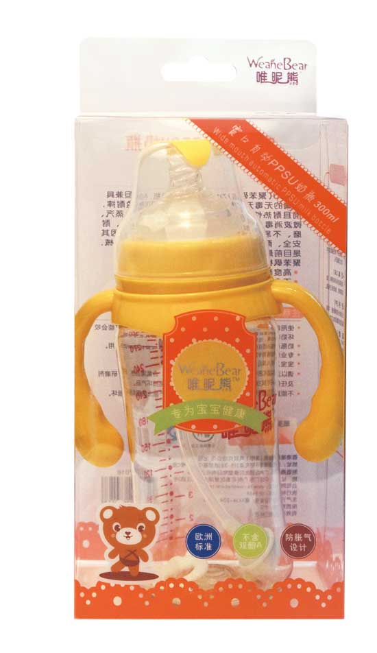 唯昵熊寬口自動(dòng)300ml奶瓶