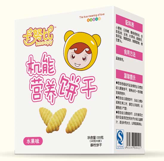 卡努比水果味機(jī)能營(yíng)養(yǎng)餅干