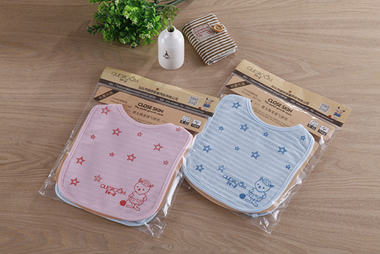 芊嬰小屋yinge棉柔透氣圍兜(系帶式)