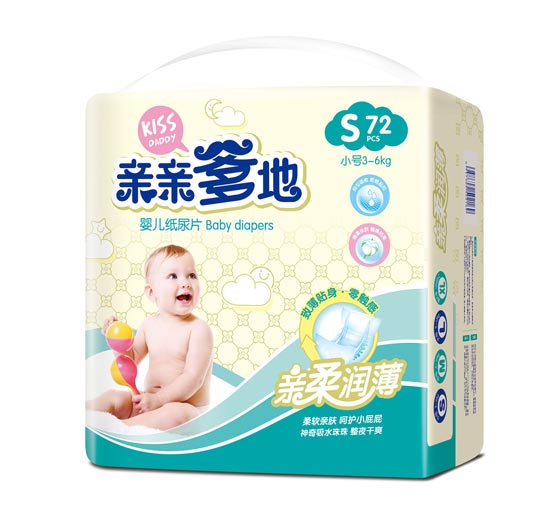 親親爹地親柔潤(rùn)薄紙尿片S