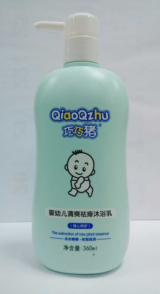 巧巧豬360mlyingye清爽袪痱沐浴乳