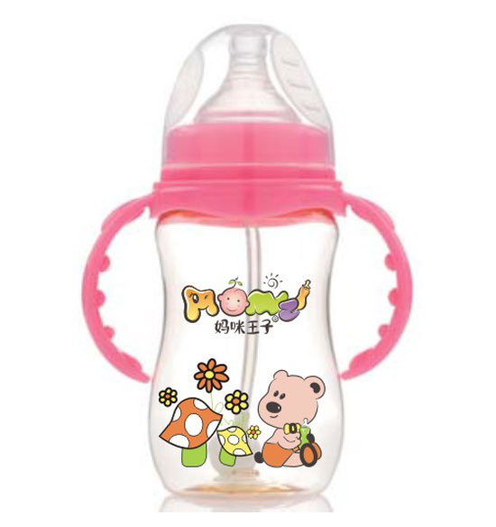 媽咪王子PPSU寬口自動(dòng)吸240ml弧形奶瓶