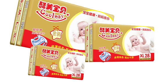 酷美寶貝金裝超極薄yinge紙尿片