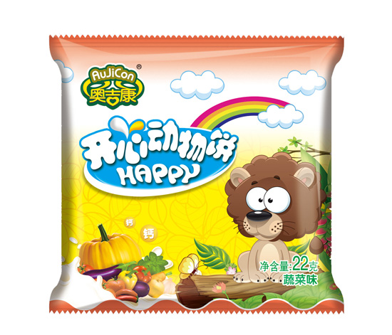 奧吉康yinge動物餅干蔬菜味