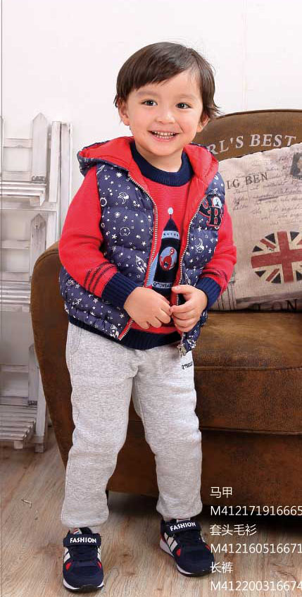 棉果果馬甲 套頭毛衫 長褲