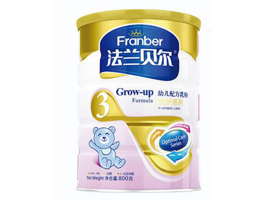 法蘭貝爾優(yōu)護(hù)yingye配方奶粉三段800g聽(tīng)裝
