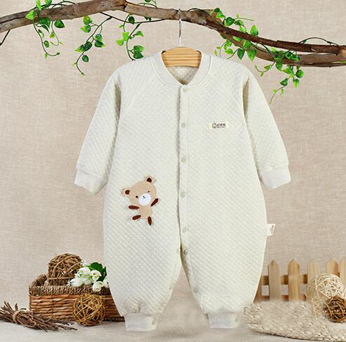 蓓琪兔yinge服飾2015秋冬新品加絲系列連體系扣哈衣0