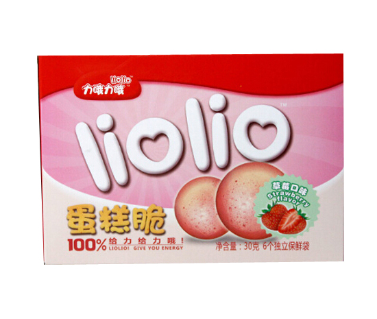 力哦力哦草莓味蛋糕脆