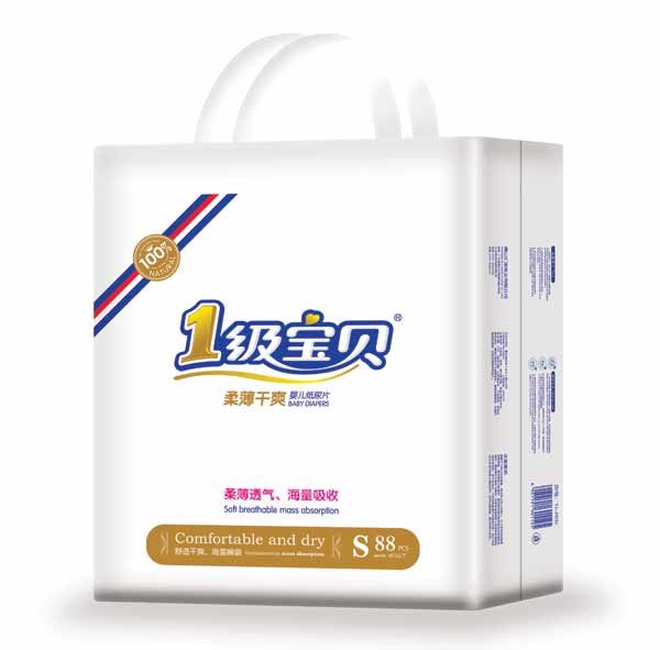 1級(jí)寶貝柔薄干爽大包尿片S