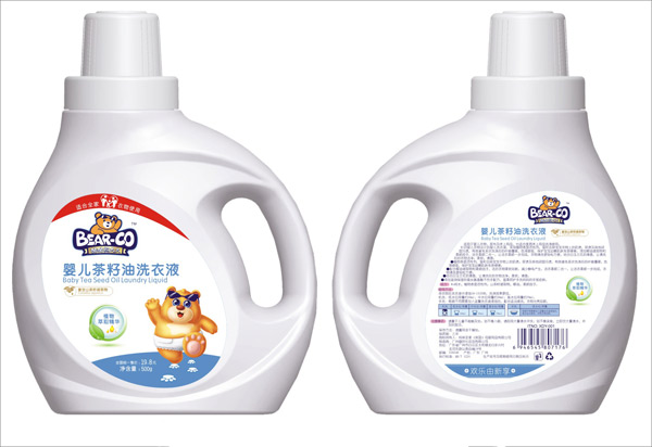 酷酷熊大大yinge茶籽油洗衣液(500g)