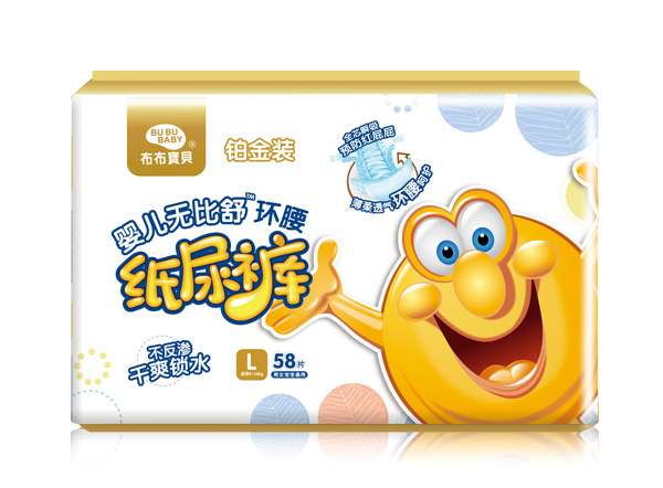 布布寶貝鉑金裝yinge環(huán)腰紙尿褲L橫向