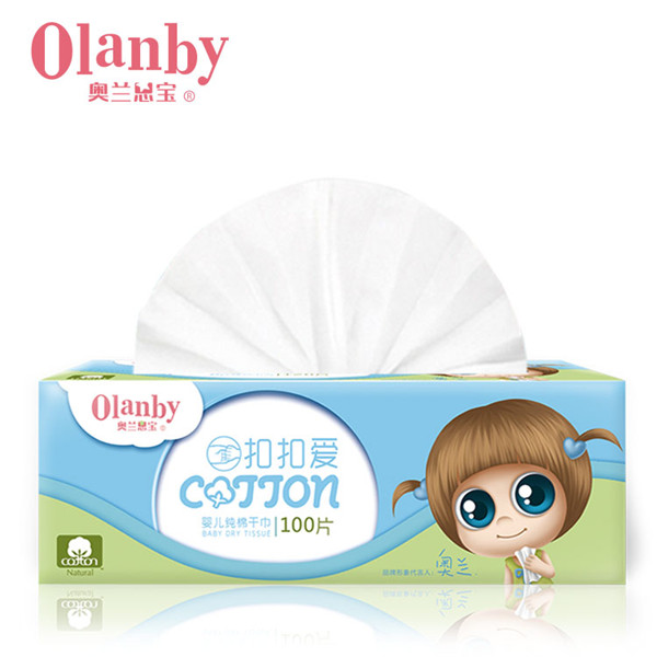 奧蘭恩寶扣扣愛(ài)yinge純棉干巾大盒100片