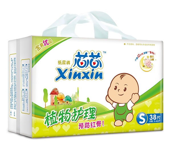 芯芯植物護(hù)理紙尿褲S38片