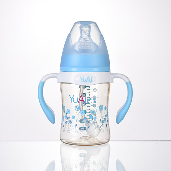 優(yōu)噯6寬口弧線型手柄自動(dòng)PPSU奶瓶(180ml)