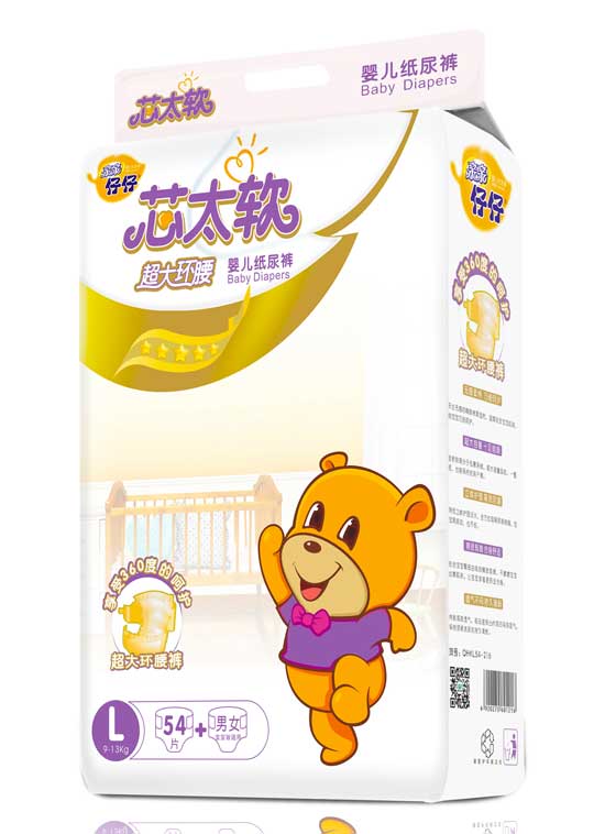 親親仔仔芯太軟環(huán)腰紙尿褲L碼54片