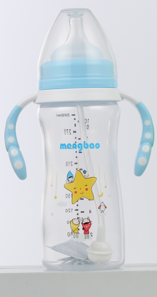   �ˌ�С�U����͸PP��ƿ300ml-�{ɫ