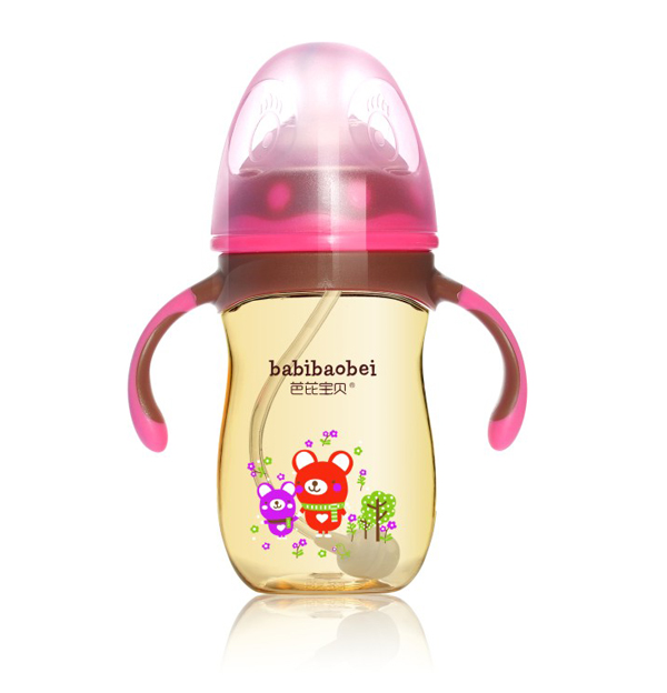 芭芘寶貝PPSU寬口徑奶瓶 210ml紅色