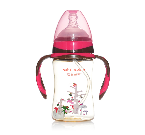 芭芘寶貝PPSU寬口徑奶瓶紅色