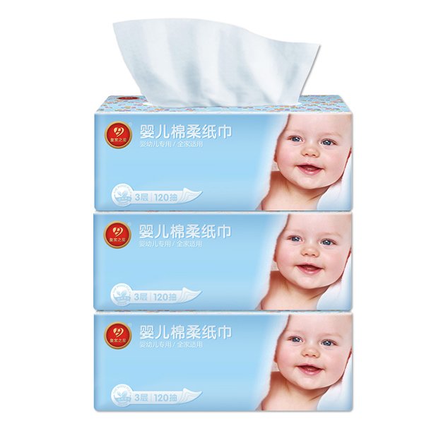 皇家之星 嬰兒棉柔紙巾 3包