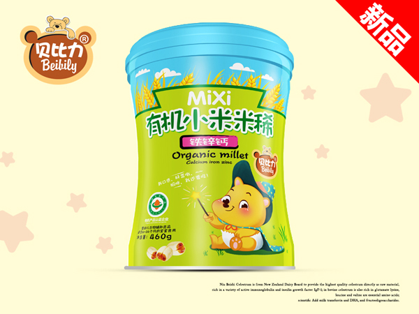 貝比力有機小米米稀-鐵鋅鈣聽裝