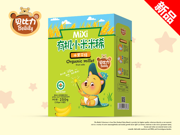 貝比力有機小米米稀-水果多維盒裝