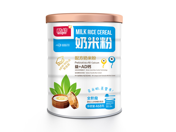 酷幼奶米粉-益+AD鈣-鐵罐