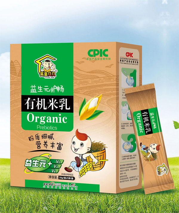 英皇貝貝益生元護(hù)暢有機(jī)米乳盒裝