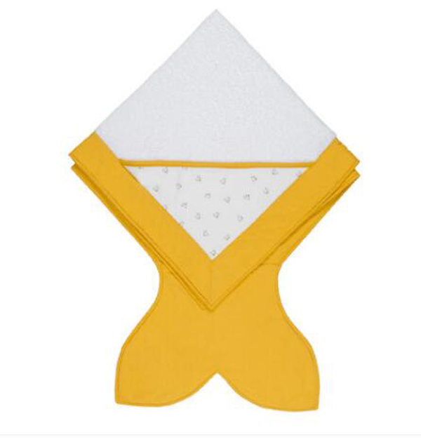 西班牙baby bitesyinge純棉斗篷帶帽浴巾 黃色.jpg 西班牙baby bitesyinge純棉斗篷帶帽浴巾 黃色.jpg