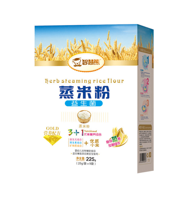 智慧熊蒸米粉-益生菌 盒裝