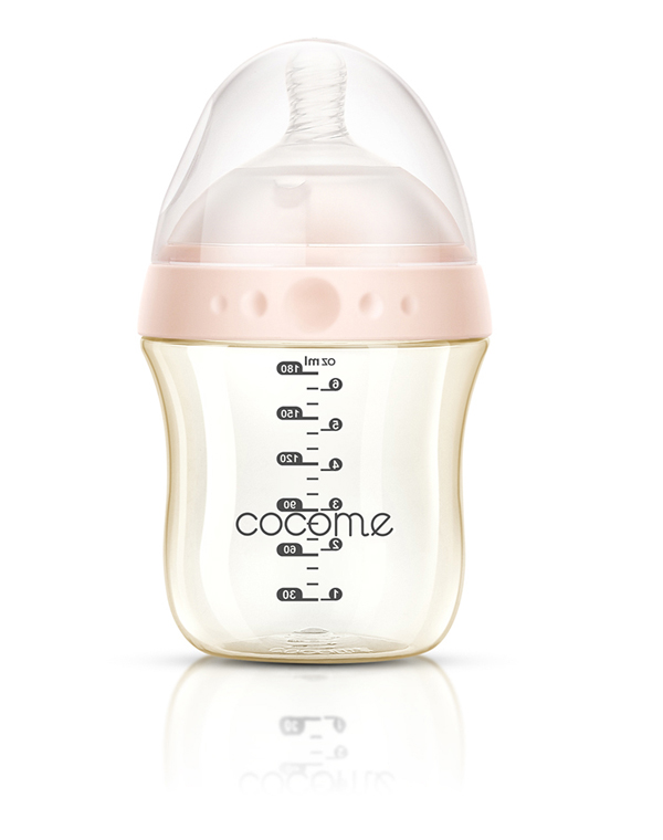 可可萌悅享PPSU奶瓶粉色 180ml 粉色