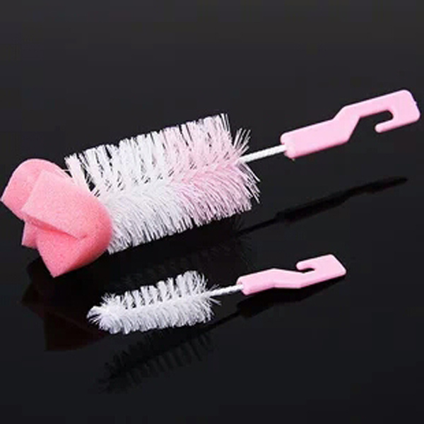 盟寶海綿頭奶瓶刷奶嘴刷