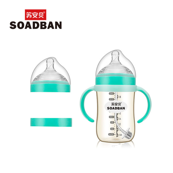 蘇安貝A8061廣口悅能吸PPSU奶瓶-240ml套裝